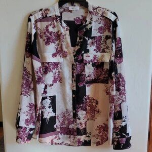 Calvin Klein Blouse Button Front XL